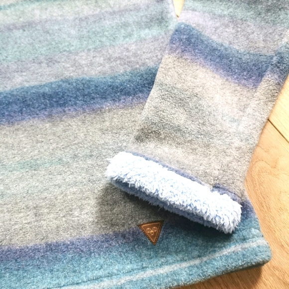 Wooly Bully Fleece Sweater Blue Purple Ladies S - Picture 3 of 5